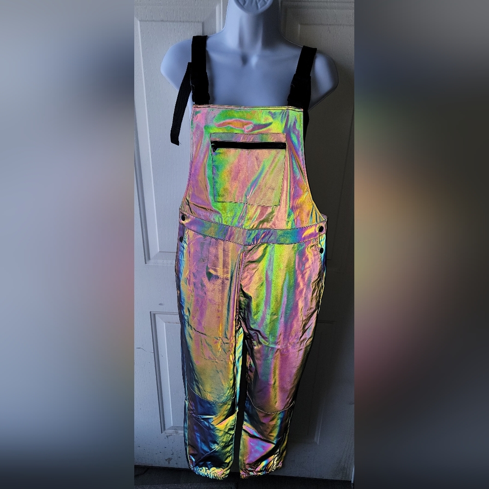 Reflective Rave Festival Overalls Bundle Of 2 Size Medium AND Large PLEASE READ